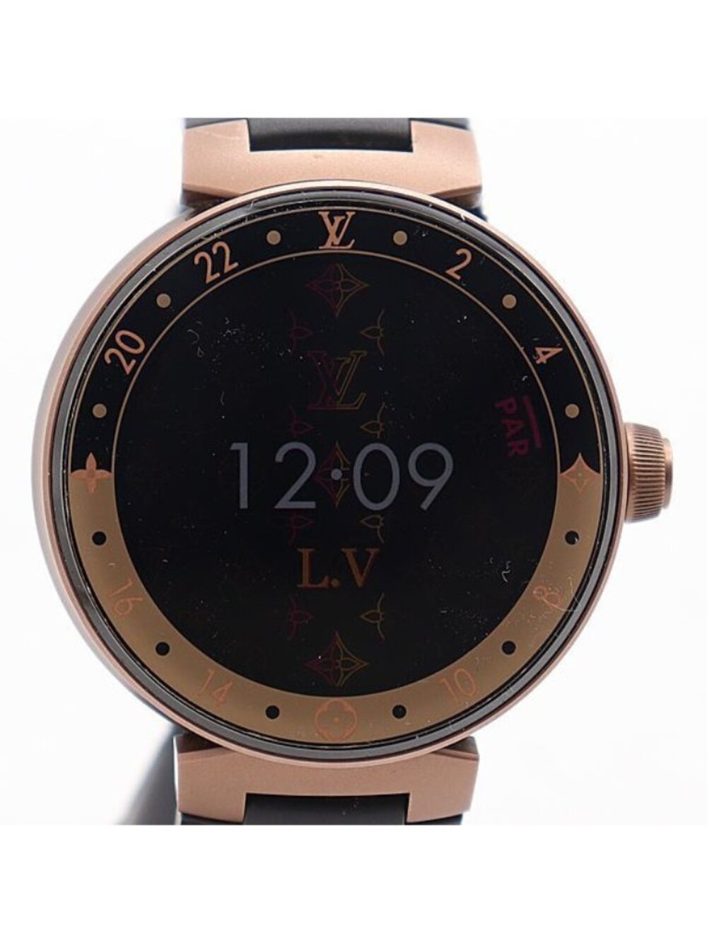 Louis Vuitton Box Kept with Charger Rechargeable Smart Watch Digital Dial